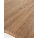 Tisch Argo aus Melamin mit natürlicher Oberfläche und Beinen aus Stahl in Holzoptik, 200 x 100 cm von Kave Home – Bild 9