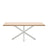 Tisch Argo aus Melamin mit natürlicher Oberfläche und Stahlbeinen mit weißem Finish, 200 x 100 cm von Kave Home – Bild 5