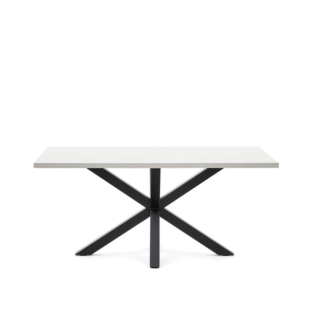 Tisch Argo aus Melamin mit weißer Oberfläche, 160 x 100 cm von Kave Home – Bild 1