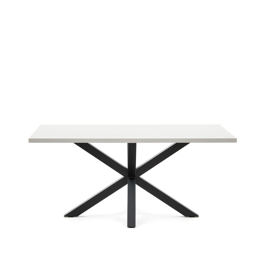 Tisch Argo aus Melamin mit weißer Oberfläche, 160 x 100 cm von Kave Home – Bild 1