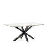 Tisch Argo aus Melamin mit weißer Oberfläche, 160 x 100 cm von Kave Home – Bild 4