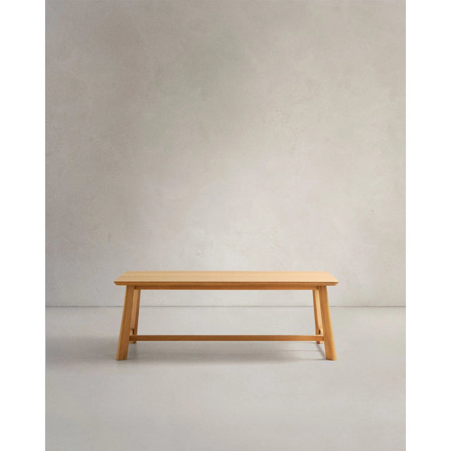 Tisch Idun aus furniertem und massivem Eichenholz mit Finish in natürlichem Farbton FSC Mix Credit 220 x 100 cm von Kave Home – Bild 1