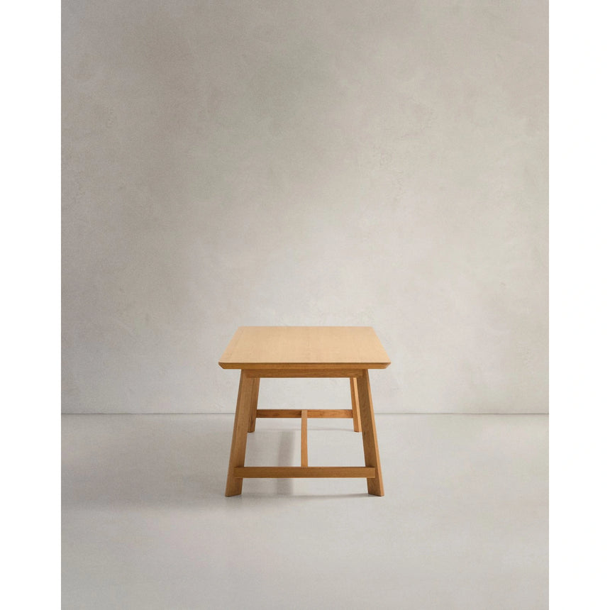Tisch Idun aus furniertem und massivem Eichenholz mit Finish in natürlichem Farbton FSC Mix Credit 220 x 100 cm von Kave Home – Bild 9