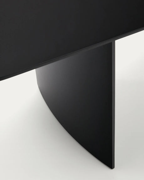 Tisch Litto aus schwarz lackiertem MDF 200 x 100 cm von Kave Home – Produktbild 3