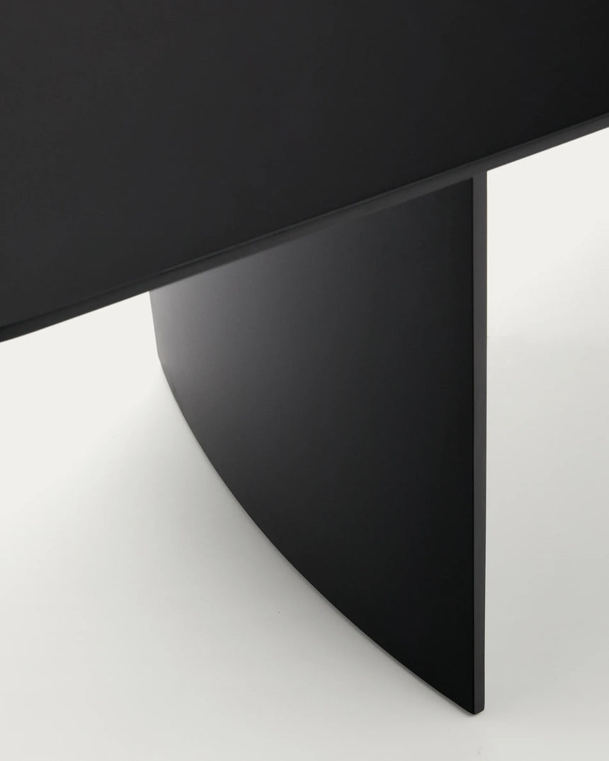 Tisch Litto aus schwarz lackiertem MDF 200 x 100 cm von Kave Home – Produktbild 3