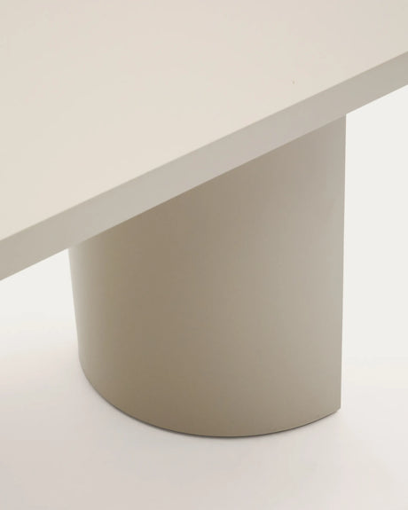 Tisch Nealy aus lackiertem MDF mit eierschalfarbenem Finish 200 x 100 cm von Kave Home – Produktbild 12