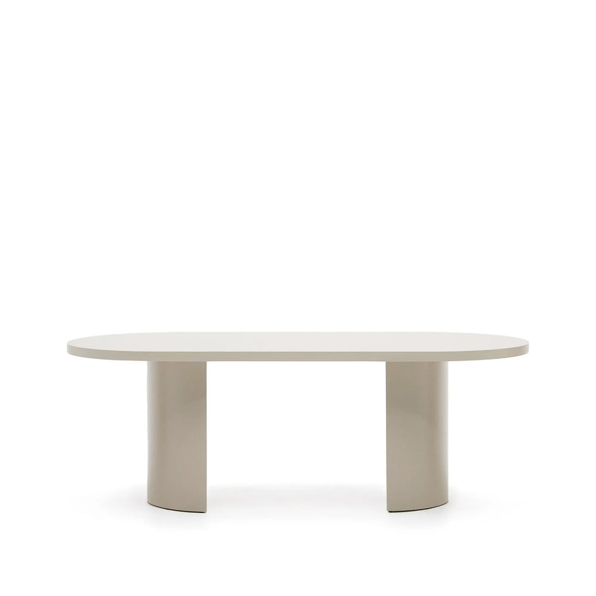 Tisch Nealy aus lackiertem MDF mit eierschalfarbenem Finish 200 x 100 cm von Kave Home – Produktbild 7