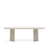 Tisch Nealy aus lackiertem MDF mit eierschalfarbenem Finish 240 x 100 cm von Kave Home – Bild 1