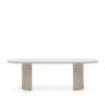 Tisch Nealy aus lackiertem MDF mit eierschalfarbenem Finish 240 x 100 cm von Kave Home – Bild 1
