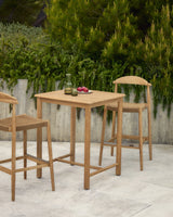 Tisch Sori aus massivem Akazienholz, 78 x 78 cm, FSC 100 % von Kave Home – Produktbild 2