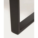 Tisch Uxue aus massivem Akazienholz mit Beinen aus schwarzem Stahl 160 x 90 cm von Kave Home – Bild 7