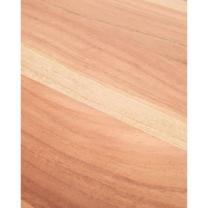Tisch Uxue aus massivem Akazienholz mit Beinen aus schwarzem Stahl 180 x 90 cm von Kave Home – Bild 6