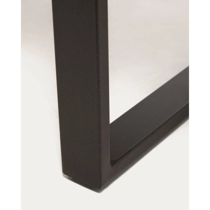 Tisch Uxue aus massivem Akazienholz mit Beinen aus schwarzem Stahl 180 x 90 cm von Kave Home – Bild 7