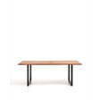 Tisch Uxue aus massivem Akazienholz mit Beinen aus schwarzem Stahl 200 x 90 cm von Kave Home – Bild 1