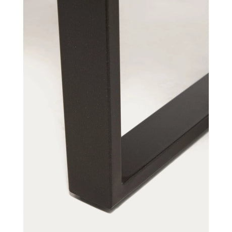 Tisch Uxue aus massivem Akazienholz mit Beinen aus schwarzem Stahl 200 x 90 cm von Kave Home – Bild 7