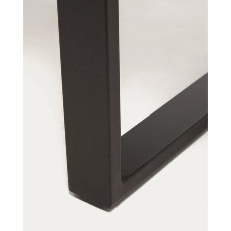 Tisch Uxue aus massivem Akazienholz mit Beinen aus schwarzem Stahl 220 x 100 cm von Kave Home – Bild 7