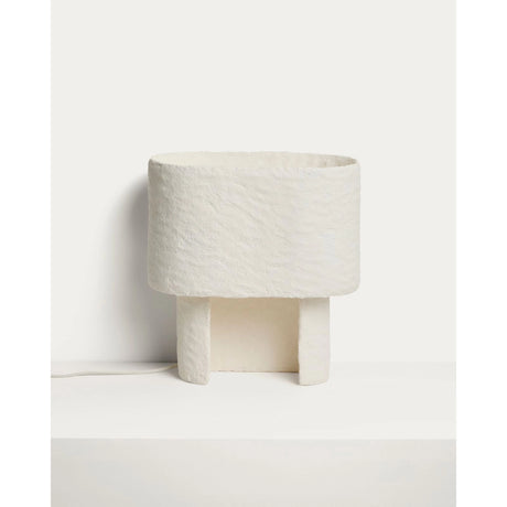 Tischlampe Bedala aus weißem Pappmaché von Kave Home – Bild 1