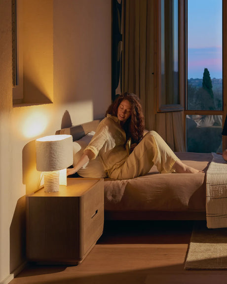 Tischlampe Bedala aus weißem Pappmaché von Kave Home – Bild 3