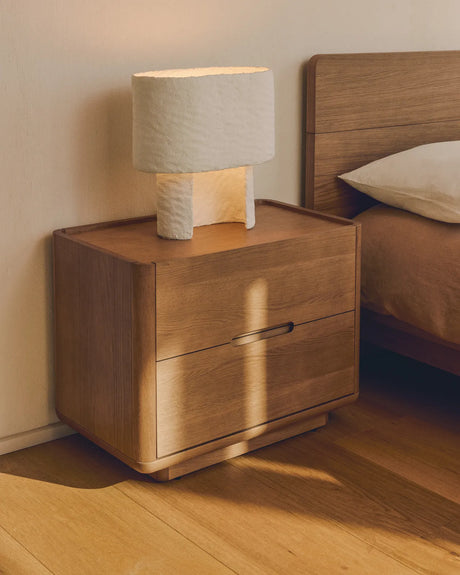 Tischlampe Bedala aus weißem Pappmaché von Kave Home – Bild 4