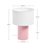 Tischlampe Bianella aus Baumwolle und Cord von Kave Home – Bild 3