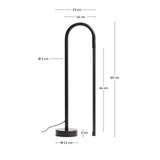 Tischlampe Bow aus schwarzem Aluminium von Kave Home – Bild 3