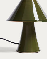 Tischlampe Ceren aus grüner Keramik, 21 cm von Kave Home – Bild 5