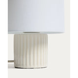 Tischlampe Eshe aus Keramik mit Finish in Weiß von Kave Home – Bild 4