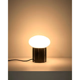 Tischlampe Idela aus Rauchglas und schwarzem Marmor Ø 15 cm von Kave Home – Bild 4