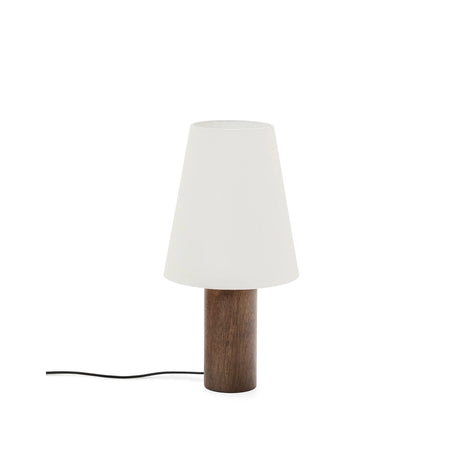 Tischlampe Marga aus massivem Gummibaumholz mit Finish von Kave Home – Bild 1