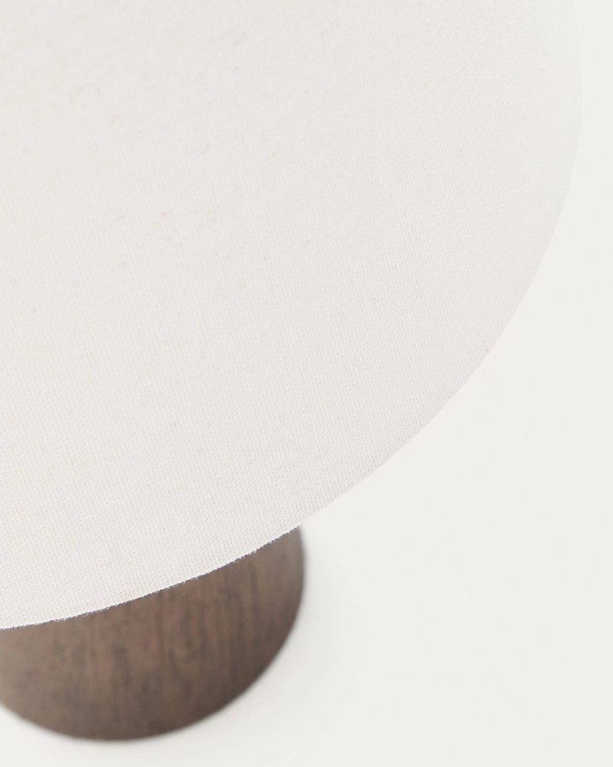 Tischlampe Marga aus massivem Gummibaumholz mit Finish von Kave Home – Bild 6