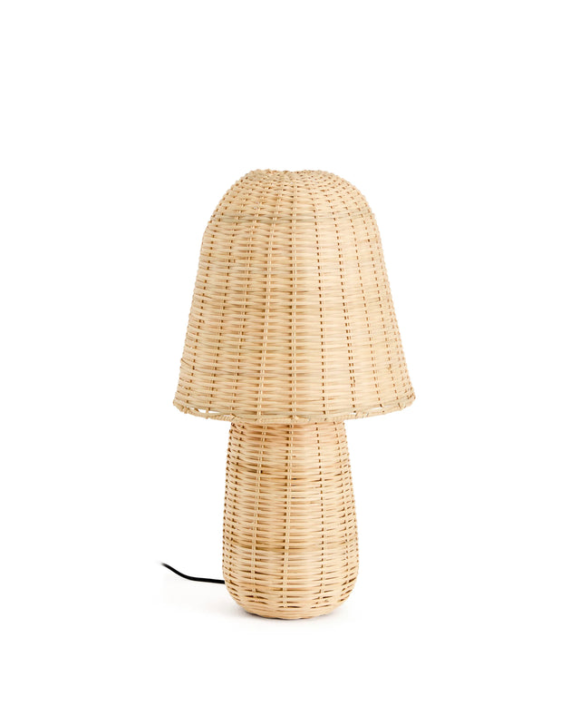 Tischlampe Neuda aus Rattan mit hellem Finish von Kave Home – Produktbild 1