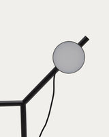 Tischlampe Orey aus schwarzem Metall mit Multipositions-Lichtpunkt von Kave Home – Bild 6