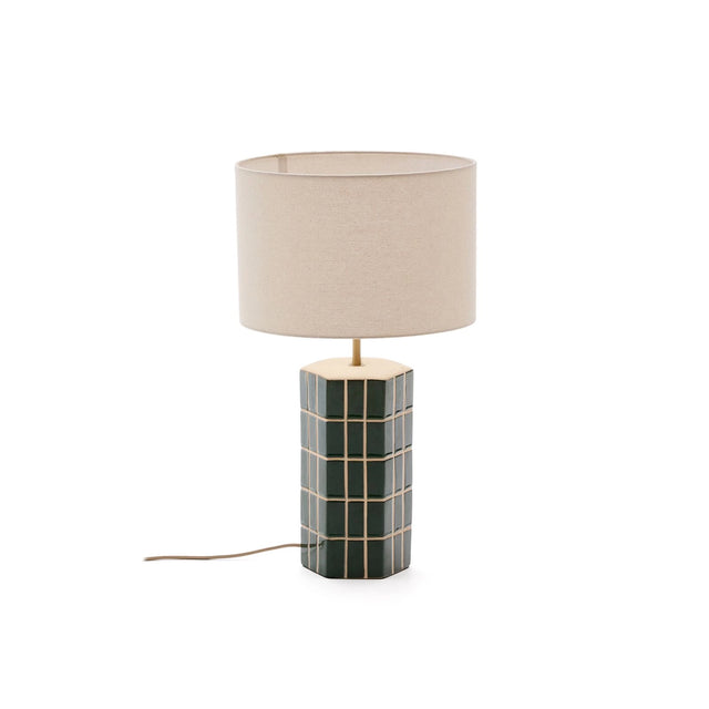 Tischlampe Rue aus grüner Keramik von Kave Home – Bild 1