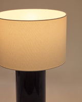 Tischlampe Toneric aus Keramik mit blauem Finish und Baumwolle von Kave Home – Produktbild 1