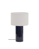 Tischlampe Toneric aus Keramik mit blauem Finish und Baumwolle von Kave Home – Produktbild 7