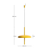 Tragbare Deckenleuchte Porte aus gelbem Aluminium, Ø 16 cm von Kave Home – Bild 2