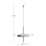 Tragbare Deckenleuchte Porte aus hellgrünem Aluminium, Ø 16 cm von Kave Home – Bild 2