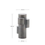 Tragbare LED-Tischlampe Adrina aus Metall mit gebürstetem Finish von Kave Home – Bild 7