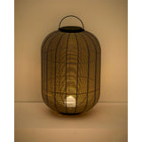 Tragbare LED-Tischlampe Saranella aus hellgrauem synthetischem Rattan von Kave Home – Bild 7