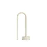Tragbare Tischlampe Bow aus grauem Aluminium von Kave Home – Bild 1