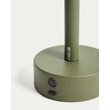 Tragbare Tischlampe Bow aus grünem Aluminium von Kave Home – Bild 7