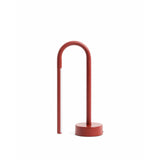 Tragbare Tischlampe Bow aus rotem Aluminium von Kave Home – Bild 1
