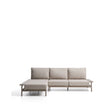 Vathi 3-Sitzer-Sofa aus Aluminium mit linker Chaiselongue in Taupe 250 x 159 cm von Kave Home – Bild 1