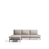 Vathi 3-Sitzer-Sofa aus Aluminium mit linker Chaiselongue in Taupe 250 x 159 cm von Kave Home – Bild 1