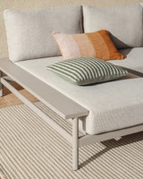 Vathi 3-Sitzer-Sofa aus Aluminium mit linker Chaiselongue in Taupe 250 x 159 cm von Kave Home – Bild 3