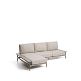Vathi 3-Sitzer-Sofa aus Aluminium mit linker Chaiselongue in Taupe 250 x 159 cm von Kave Home – Bild 5