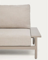 Vathi 3-Sitzer-Sofa aus Aluminium mit linker Chaiselongue in Taupe 250 x 159 cm von Kave Home – Bild 6