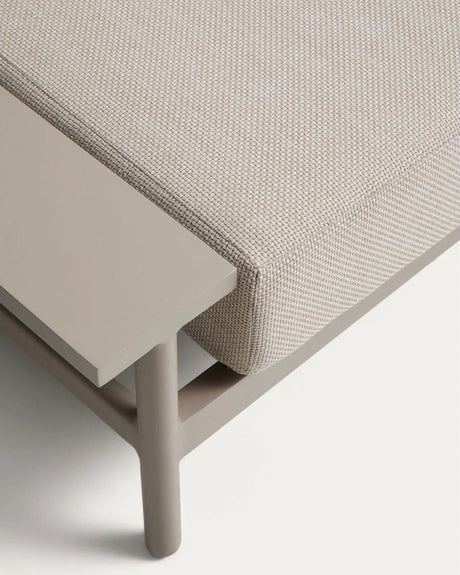 Vathi 3-Sitzer-Sofa aus Aluminium mit linker Chaiselongue in Taupe 250 x 159 cm von Kave Home – Bild 9