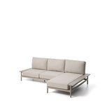 Vathi 3-Sitzer-Sofa aus Aluminium mit rechter Chaiselongue in Taupe 250 x 159 cm von Kave Home – Bild 2