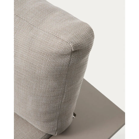 Vathi 3-Sitzer-Sofa aus Aluminium mit rechter Chaiselongue in Taupe 250 x 159 cm von Kave Home – Bild 3